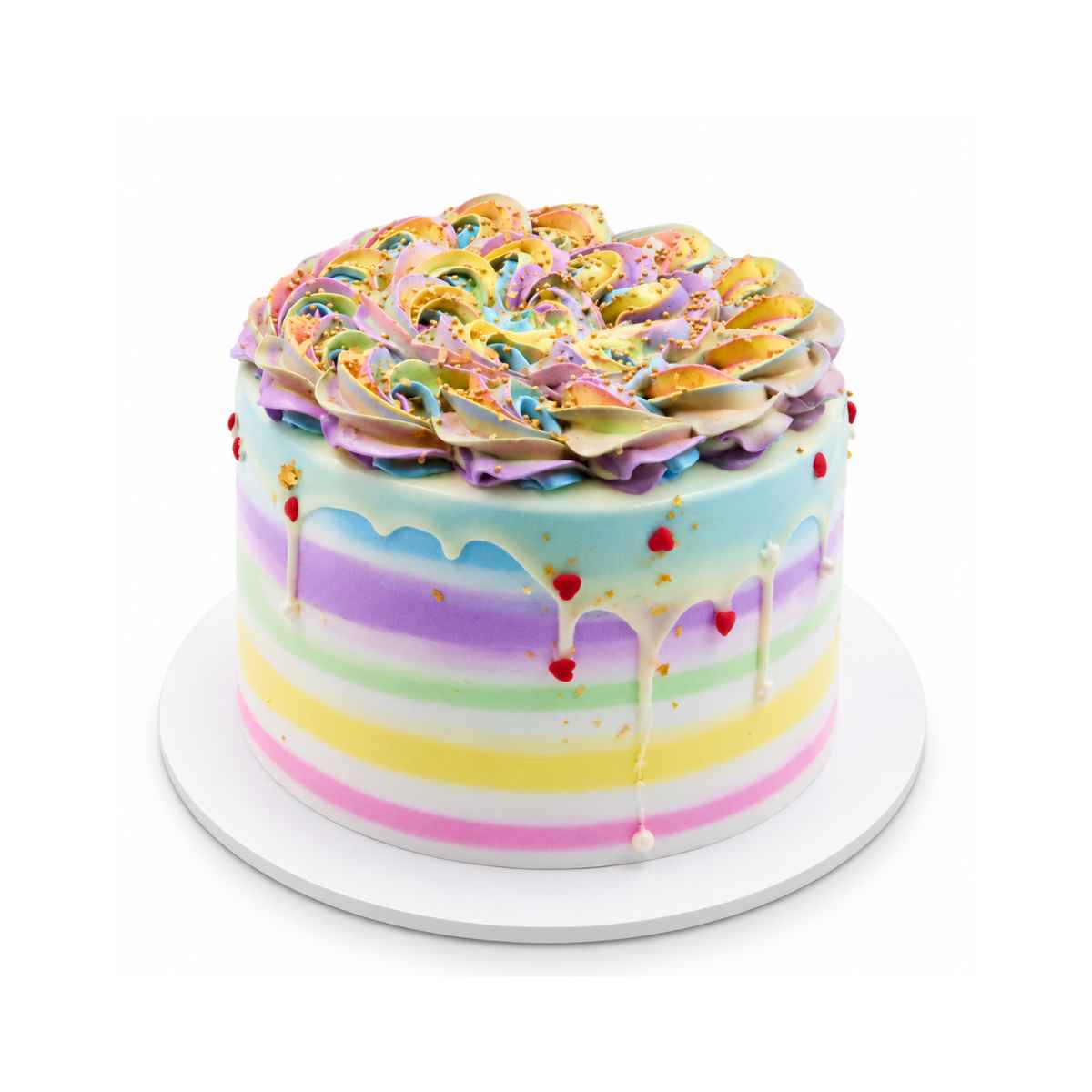 Pastel Rainbow Drip Cake