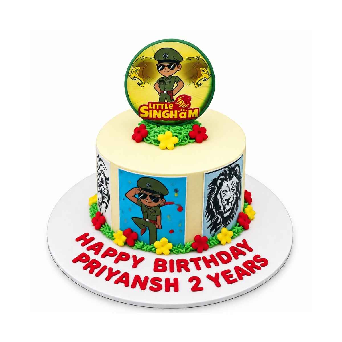 Little Singham 2nd Birthday Cake