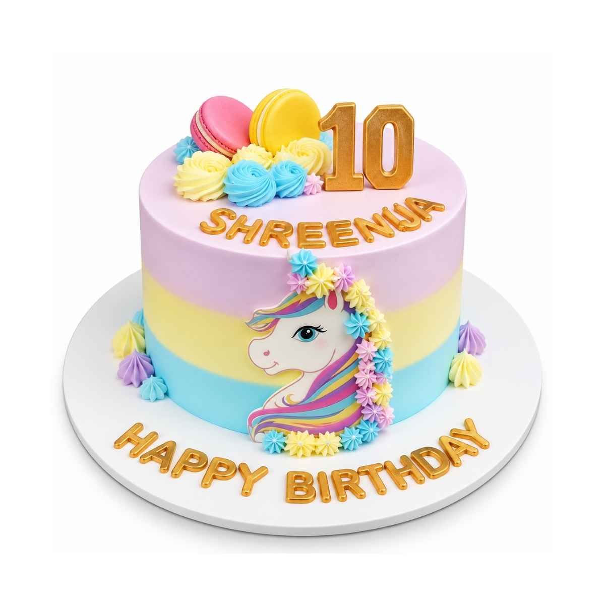 Unicorn 10th Birthday Cake