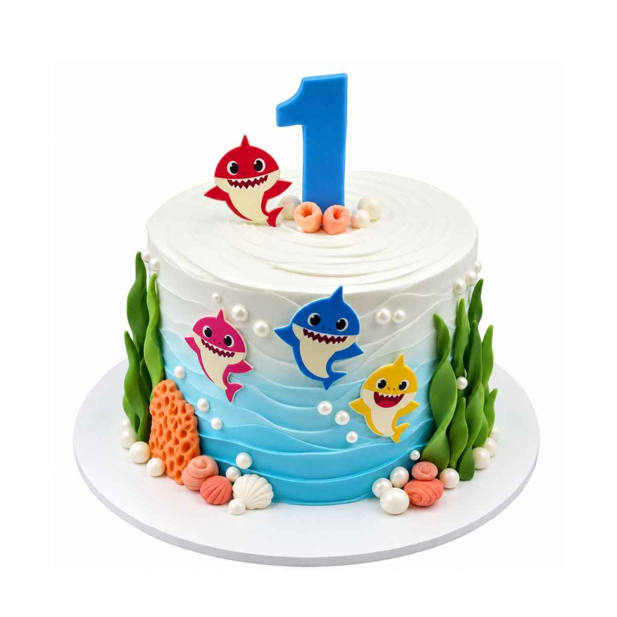 Baby Shark 1st Birthday Cake