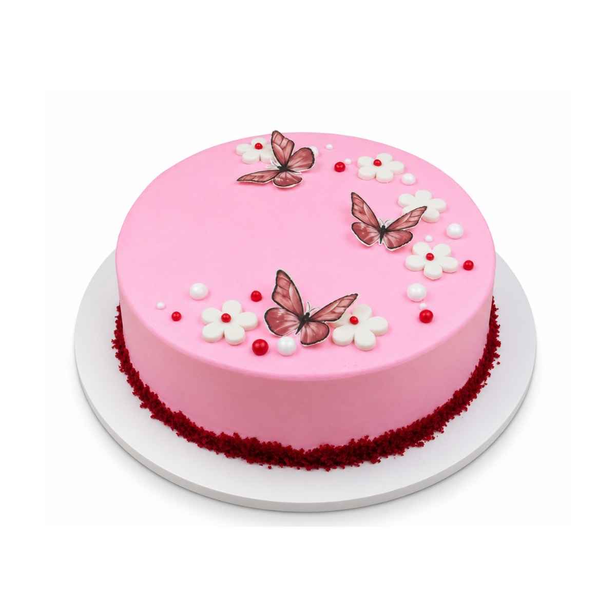Pink Butterfly Cake