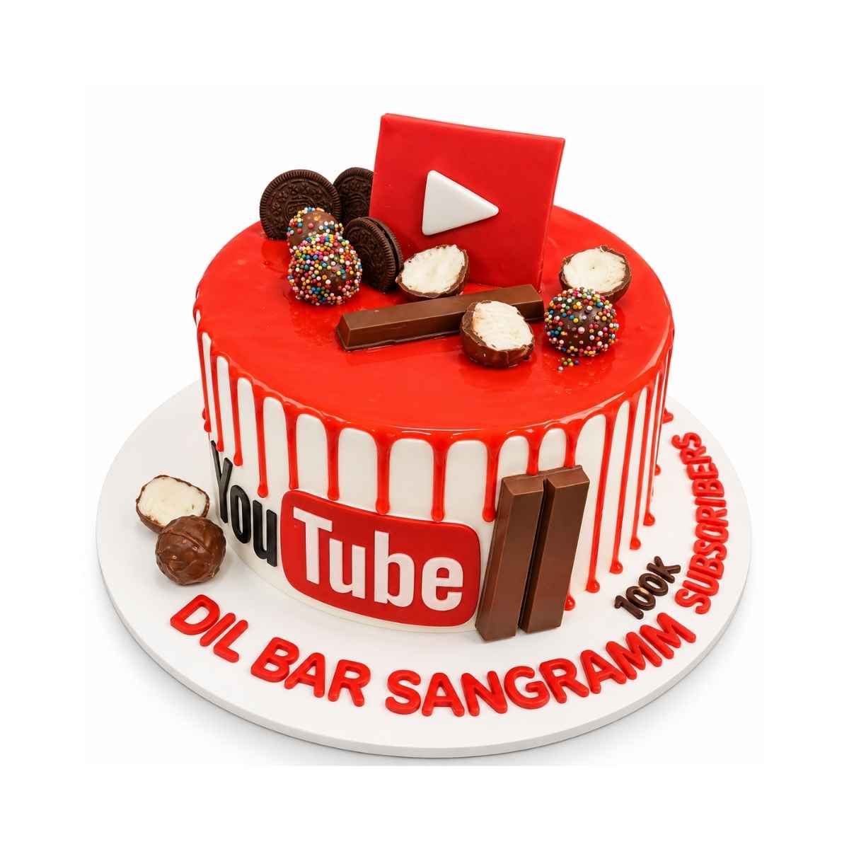 YouTube Theme Cake